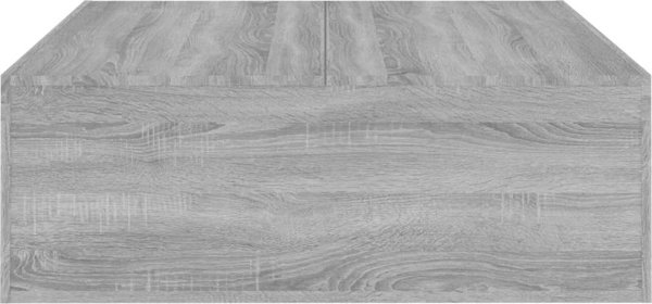 vidaXL Τραπεζάκι καφέ, γκρι δρυς Sonoma, 100x100x35 cm