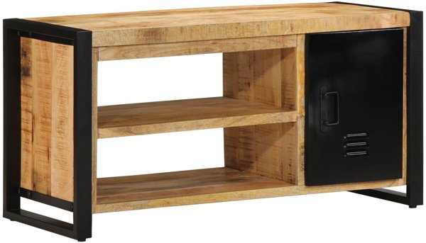 vidaXL Παγκάκι Παπουτσοθήκη από Μασίφ Ξύλο, 100x40x50 εκ.