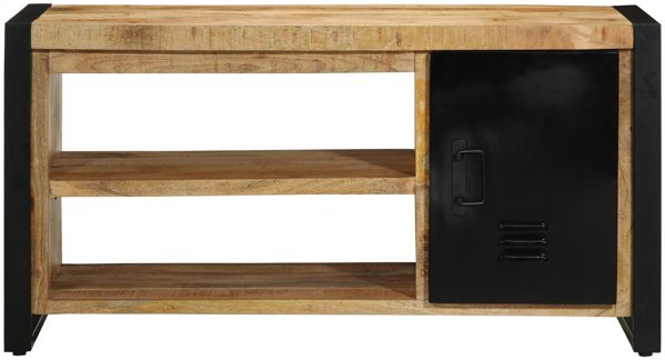 vidaXL Παγκάκι Παπουτσοθήκη από Μασίφ Ξύλο, 100x40x50 εκ.