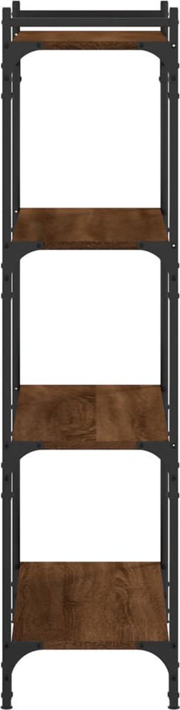vidaXL Ράφι βιβλιοθήκης 4 επιπέδων, καφέ δρυς, 80x30x120 εκ.