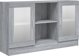 vidaXL Βιτρίνα από γκρι δρυς Sonoma, 120x30,5x70 εκ