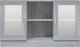 vidaXL Βιτρίνα από γκρι δρυς Sonoma, 120x30,5x70 εκ