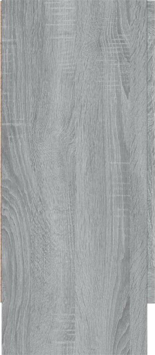 vidaXL Βιτρίνα από γκρι δρυς Sonoma, 120x30,5x70 εκ