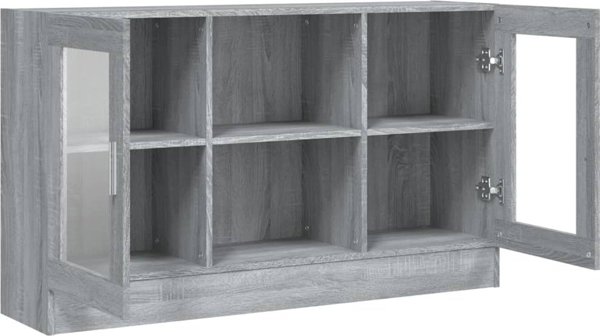 vidaXL Βιτρίνα από γκρι δρυς Sonoma, 120x30,5x70 εκ