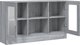 vidaXL Βιτρίνα από γκρι δρυς Sonoma, 120x30,5x70 εκ