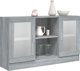 vidaXL Βιτρίνα από γκρι δρυς Sonoma, 120x30,5x70 εκ
