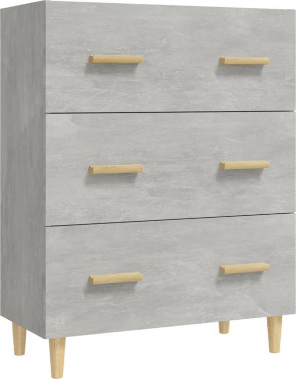 vidaXL Κομότα, γκρι σκουριά, 70x34x90 εκ, από ξυλώδες υλικό