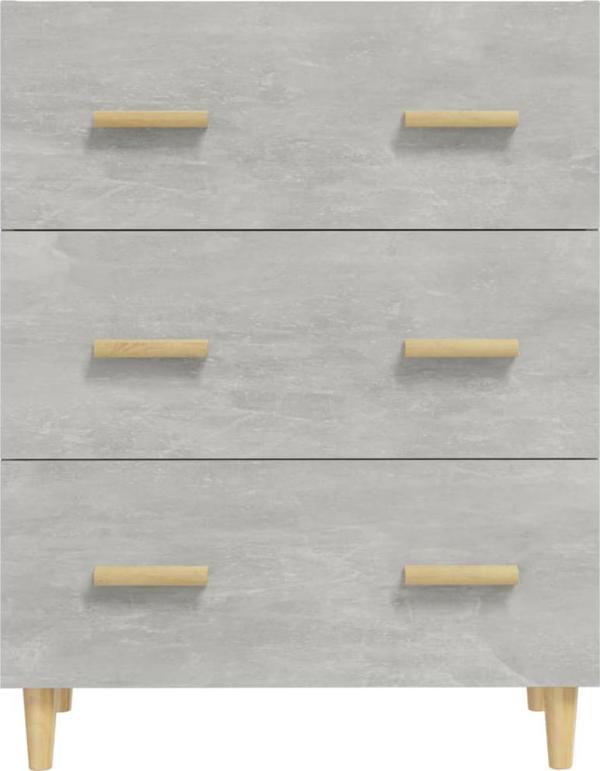 vidaXL Κομότα, γκρι σκουριά, 70x34x90 εκ, από ξυλώδες υλικό