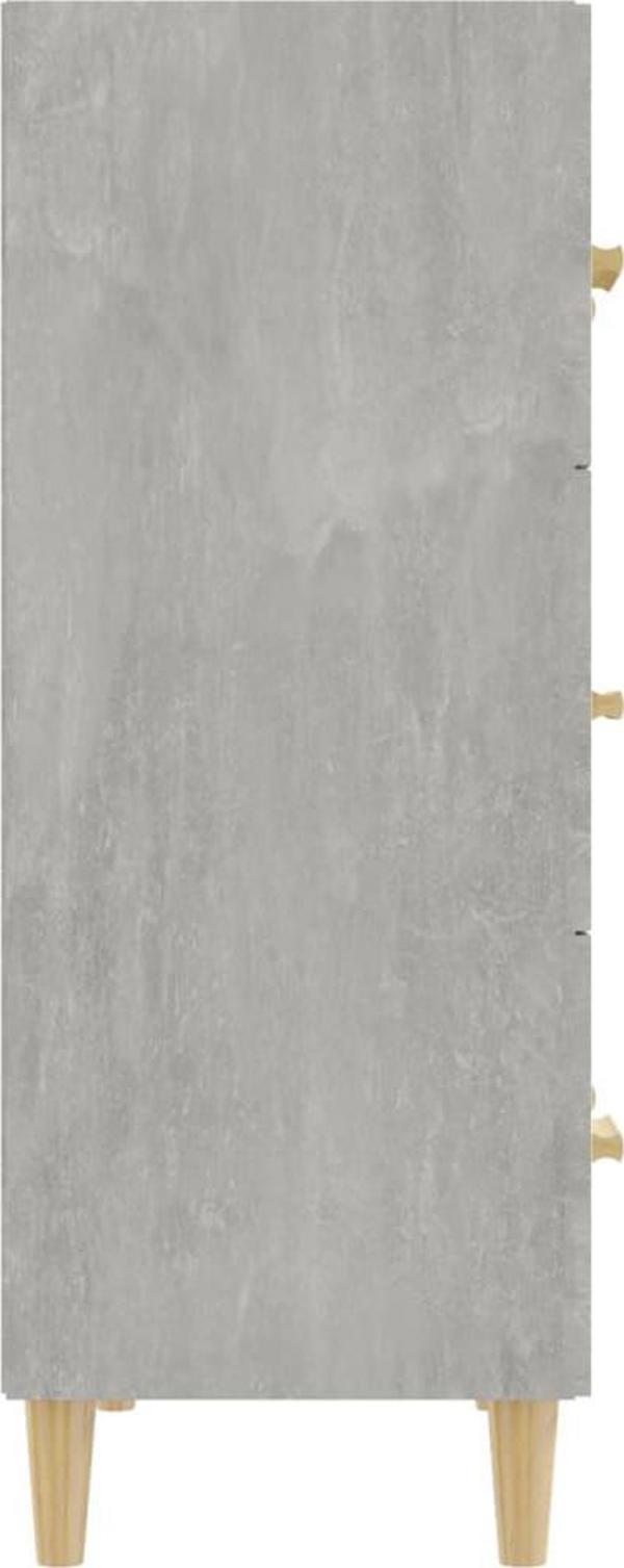 vidaXL Κομότα, γκρι σκουριά, 70x34x90 εκ, από ξυλώδες υλικό