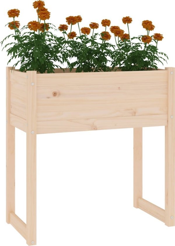vidaXL Donica, 78x40x81 cm, lite drewno sosnowe