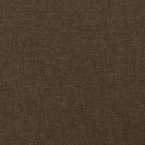 vidaXL Rama κρεβατιού με κεφαλάρι, σκούρο καφέ, 140x190 εκ., υφασμάτινη επένδυση