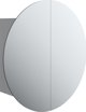 vidaXL Szafka lazienkowa z lustrem i LED, szary, 47x47x17,5 cm