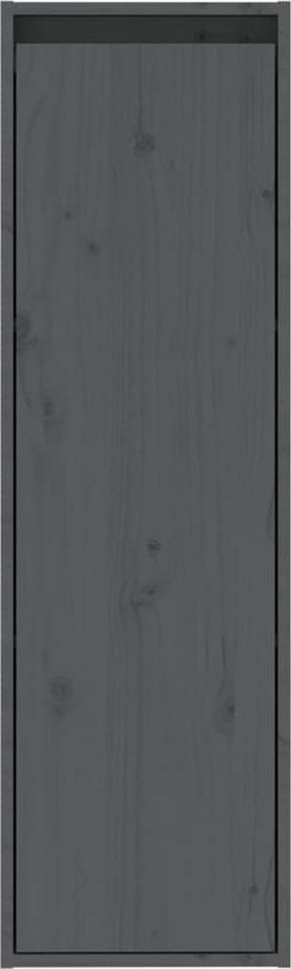 vidaXL Επιτοίχιες ντουλάπες, σετ 2 τεμ., γκρι, 30x30x100 cm, ξύλο πεύκου