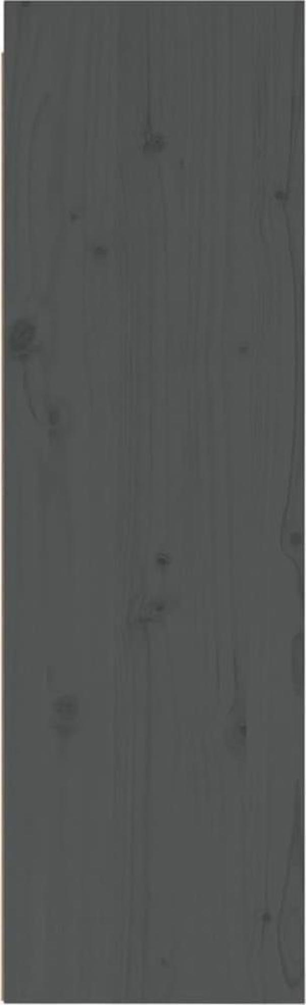 vidaXL Επιτοίχιες ντουλάπες, σετ 2 τεμ., γκρι, 30x30x100 cm, ξύλο πεύκου