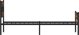 vidaXL Λίκνο καπνιστός δρυς 80x200 cm χωρίς στρώμα