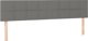 vidaXL Zaglowek do lozka me to LED, ciemnoszary, 180x5x78/88 cm, tkanina
