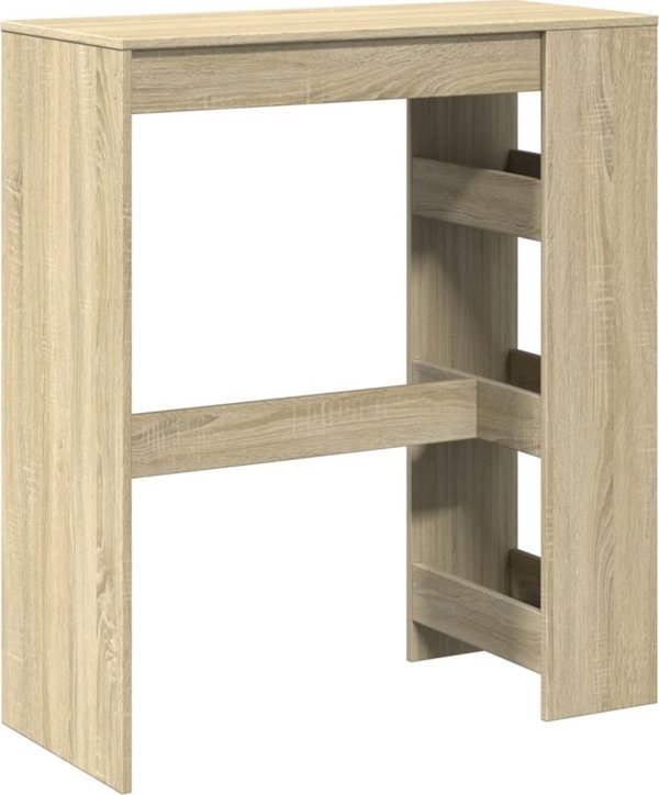 vidaXL μπαρ τραπέζι με διαχωριστικά, δρυς sonoma, 90x40x103,5 εκ.
