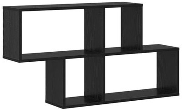 vidaXL Ράφι Τοίχου 100x20x53 εκ. από Ξύλο σε Μαύρη Δρυ, Διακοσμητικό για Οργάνωση Χώρου