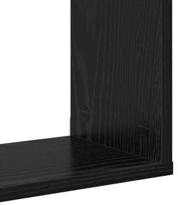vidaXL Ράφι Τοίχου 100x20x53 εκ. από Ξύλο σε Μαύρη Δρυ, Διακοσμητικό για Οργάνωση Χώρου