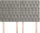 vidaXL Zaglowki do lozka, 4 szt., jasnoszare, 72x7x78/88 cm, aksamit