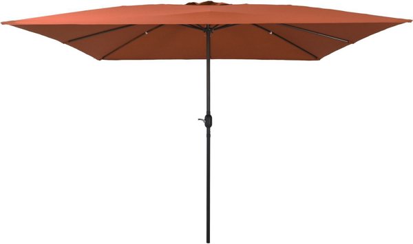 vidaXL Kwadratowy Parasol Ogrodowy 295x245 cm w kolorze terakoty