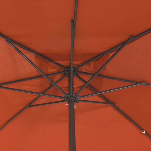 vidaXL Kwadratowy Parasol Ogrodowy 295x245 cm w kolorze terakoty