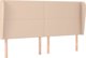 vidaXL Zaglohek uszak, cappuccino, 183x23x118/128 cm, τεχνητό δέρμα