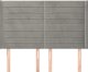 vidaXL Κεφαλάρι uszak, ανοιχτό γκρι, 147x16x118/128 cm, βελούδο