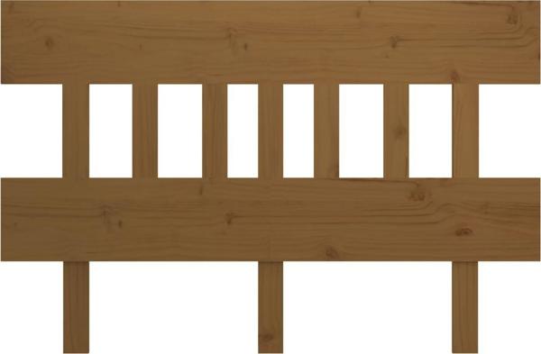vidaXL Κεφαλάρι κρεβατιού, μελιτζανή καφέ, 203,5x3x81 cm, πεύκο