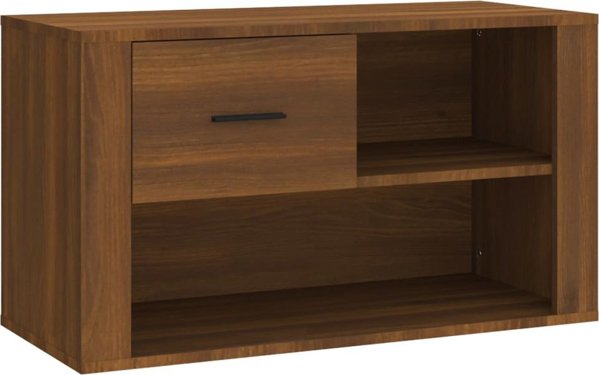 vidaXL Szafka na buty brazowy dab 80x35x45 cm