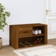 vidaXL Szafka na buty brazowy dab 80x35x45 cm