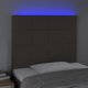 vidaXL Κεφαλάρι κρεβατιού με LED, taupe, 80x5x118/128 εκ, ύφασμα