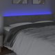 vidaXL Κεφαλάρι κρεβατιού με LED, ανοιχτό γκρι, 160x5x78/88 cm, βελούδο