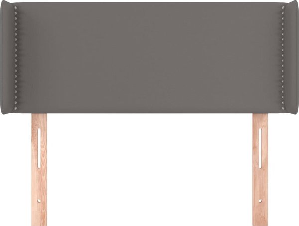 vidaXL Κεφαλάρι ουσάκ, γκρι, 103x16x78/88 cm, τεχνητό δέρμα