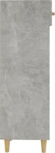 vidaXL Ντουλάπι παπουτσιών, γκρι μπετόν, 30x35x105 εκ.
