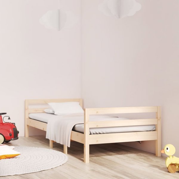vidaXL Σκελετός κρεβατιού, 90x200 εκ., μαλακό ξύλο πεύκου
