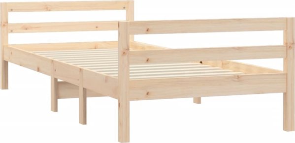 vidaXL Σκελετός κρεβατιού, 90x200 εκ., μαλακό ξύλο πεύκου