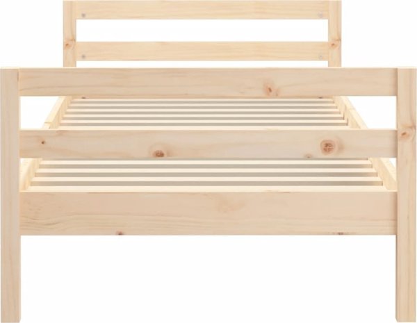 vidaXL Σκελετός κρεβατιού, 90x200 εκ., μαλακό ξύλο πεύκου