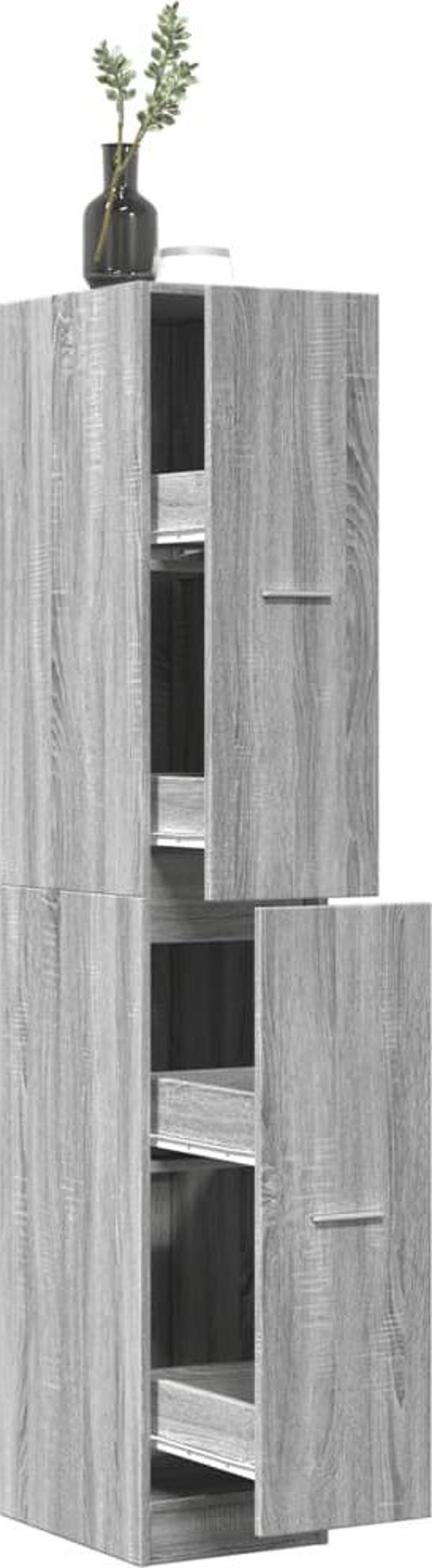 vidaXL Φαρμακευτική Ντουλάπα, γκρι Sonoma δρυς, 30x41x174,5 εκ.