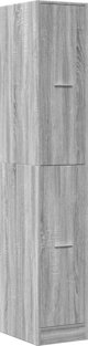 vidaXL Φαρμακευτική Ντουλάπα, γκρι Sonoma δρυς, 30x41x174,5 εκ.
