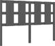 vidaXL Κεφαλάρι κρεβατιού γκρι 145,5x4x100 cm μασίφ ξύλο πεύκου