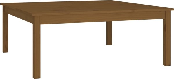 vidaXL Τραπεζάκι καφέ, καφέ μέλι, 100x100x40 cm, μασίφ πεύκο