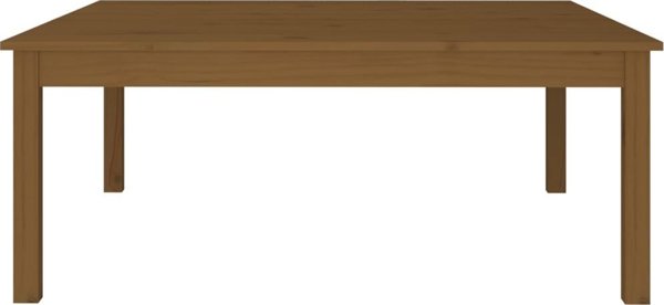 vidaXL Τραπεζάκι καφέ, καφέ μέλι, 100x100x40 cm, μασίφ πεύκο