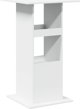 vidaXL Λευκό μπαρ τραπεζάκι με ράφια 60x60x102 cm