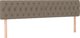 vidaXL Κεφαλάρι κρεβατιού με LED, Ταουπέ, 180x7x78/88 cm, Ύφασμα