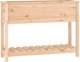 vidaXL Donica z polka 111,5x34,5x81 cm lite drewno sosnowe