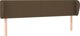 vidaXL Κεφαλαριά uszak υφασμάτινη σκούρο καφέ 183x23x78/88 cm