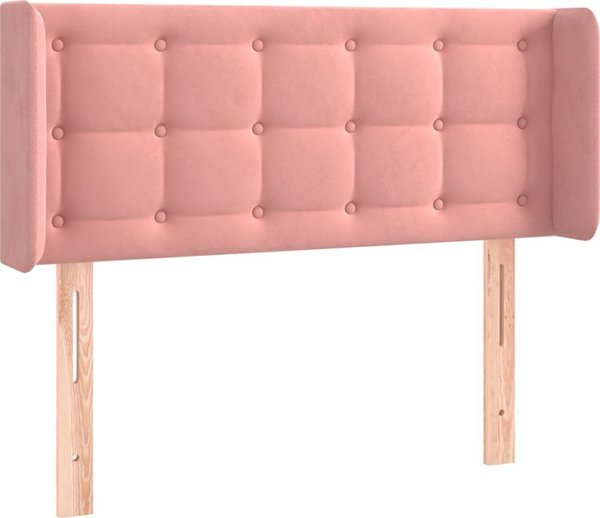 Κεφαλάρι uszak vidaXL, ροζ, 103x16x78/88 cm, βελούδινο