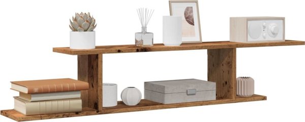 vidaXL Kremasti Ntoulapa gia TV apo Palio Xylo 125x18x23 ek.