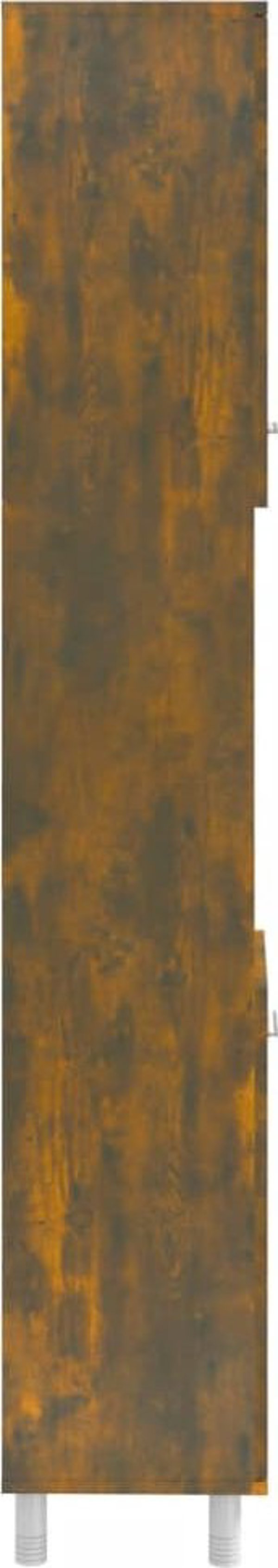 vidaXL Ντουλάπι μπάνιου, καπνιστή δρυς, 30x30x179 cm